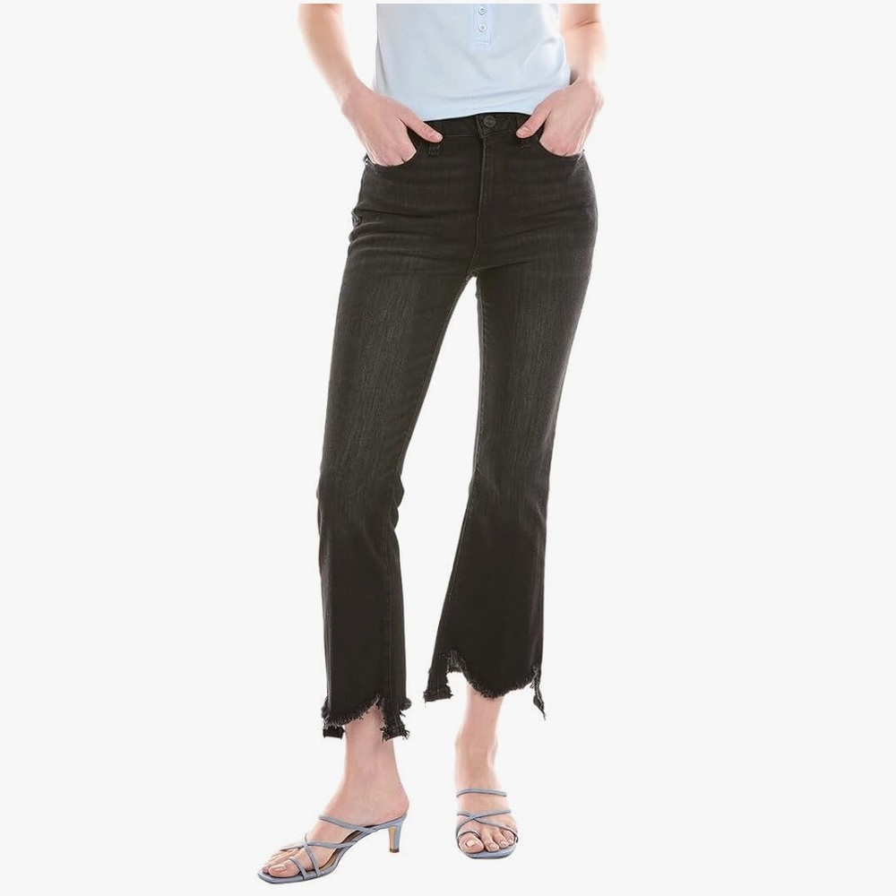 Frame Tilt Stiletto Le Crop Mini Boot Jean